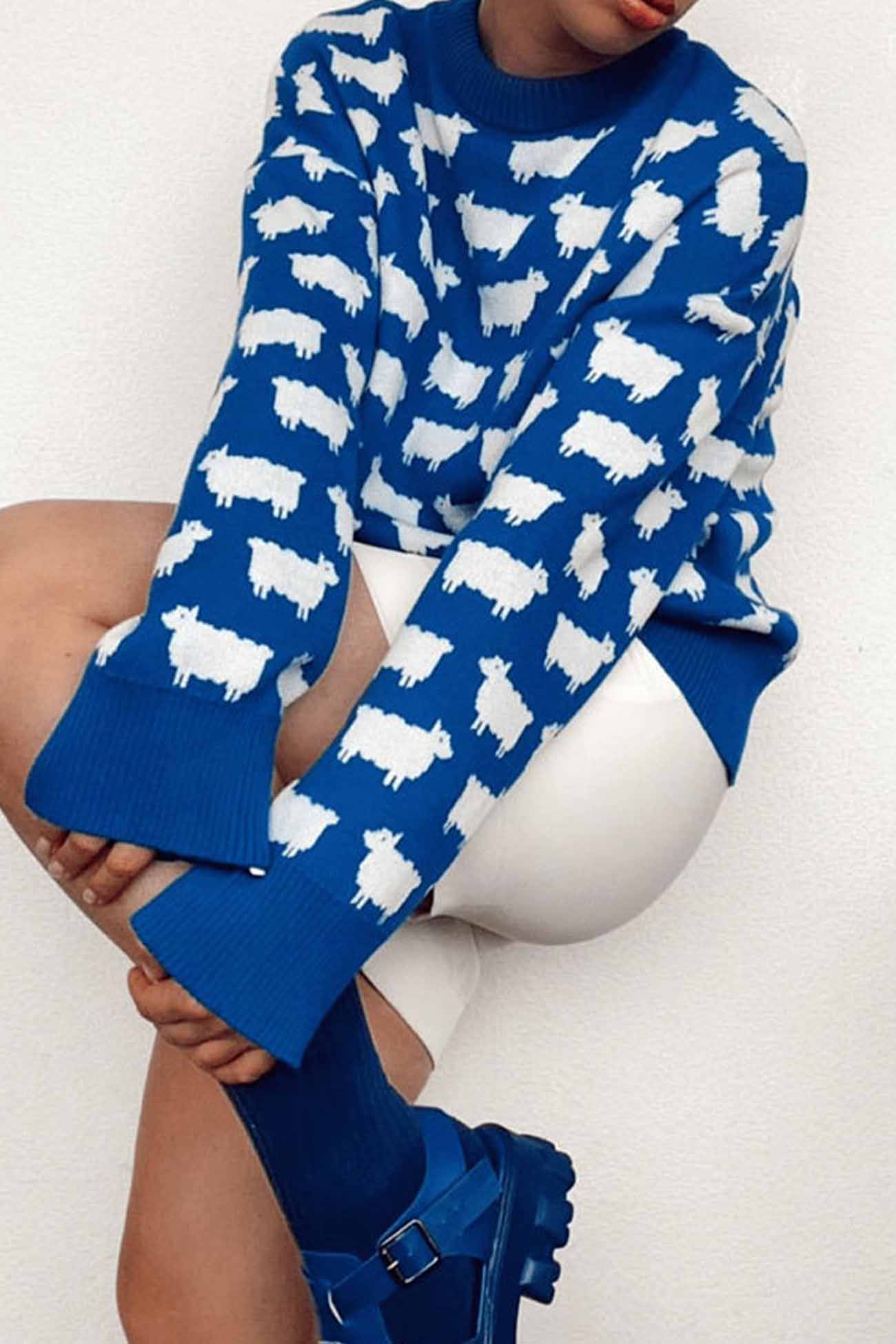 Relaxed Buttoned Sweater