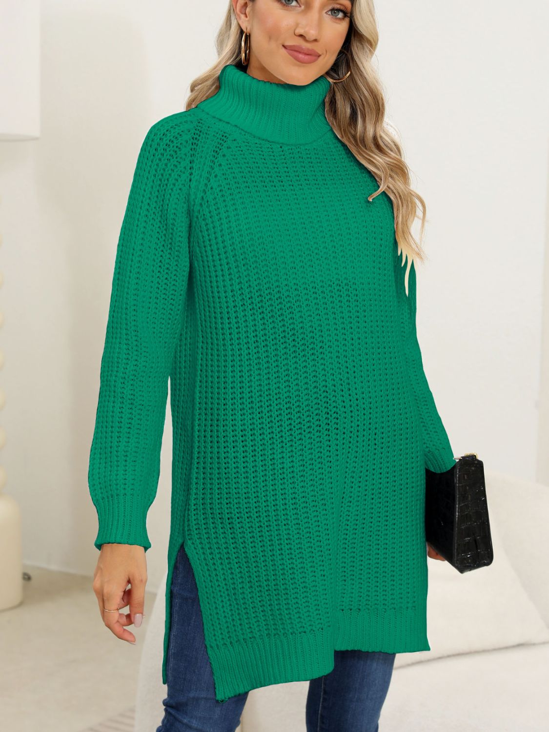 Textured Buttoned Sweater