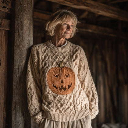 Textured Cropped Sweater