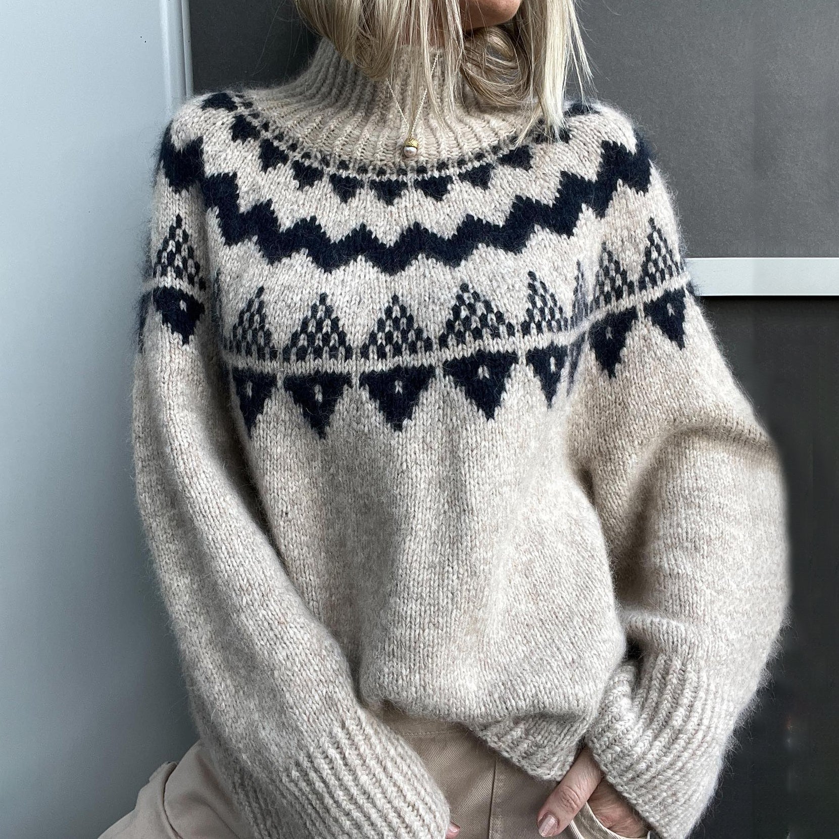 Warm Buttoned Sweater