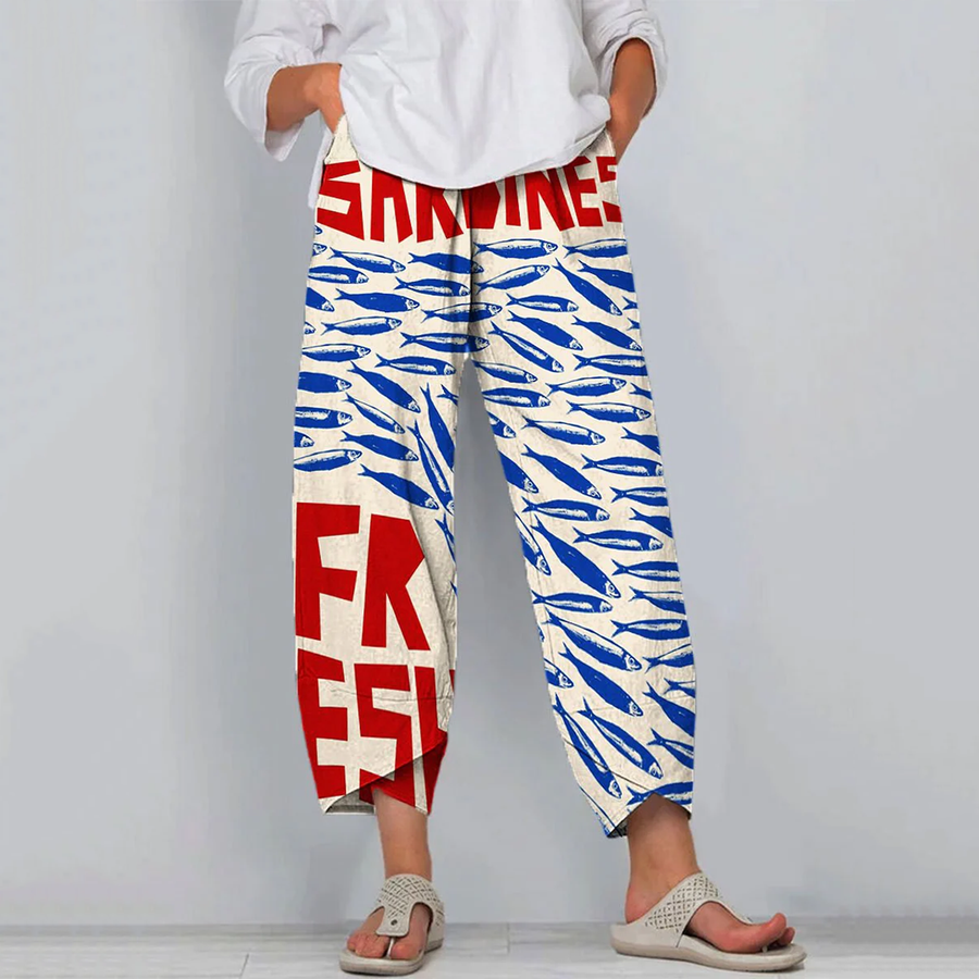 Light Printed Pants