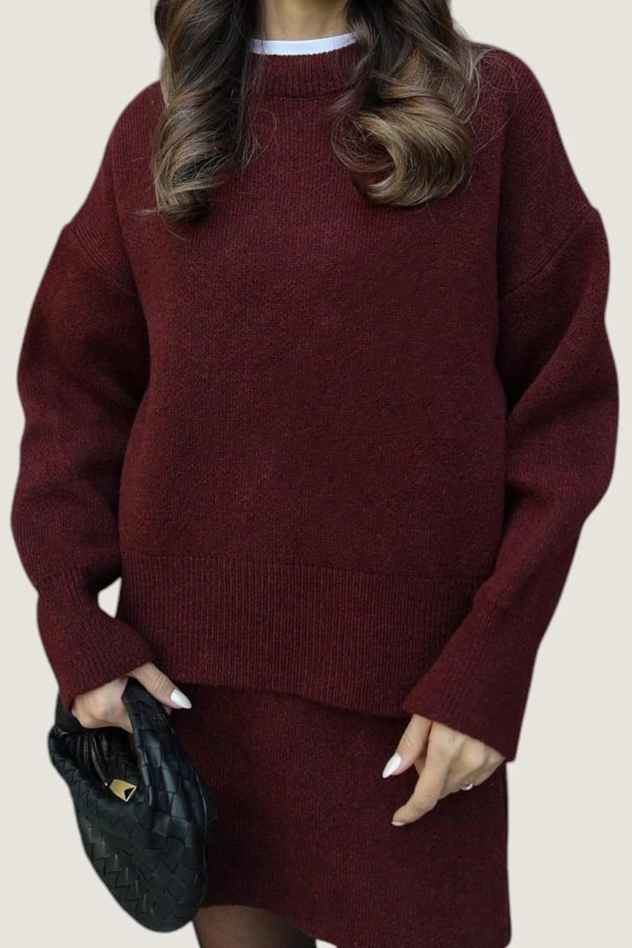 Textured Buttoned Sweater