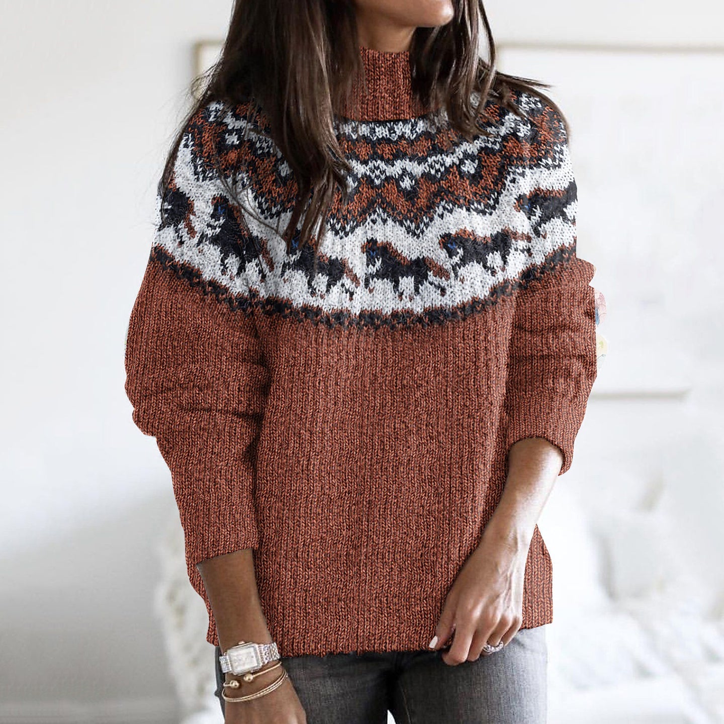 Relaxed Cropped Sweater