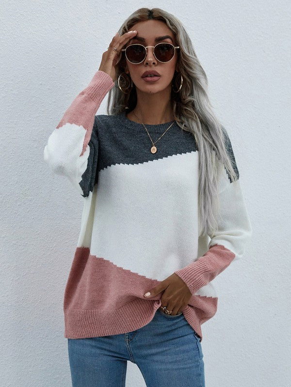 Textured V-Neck Sweater