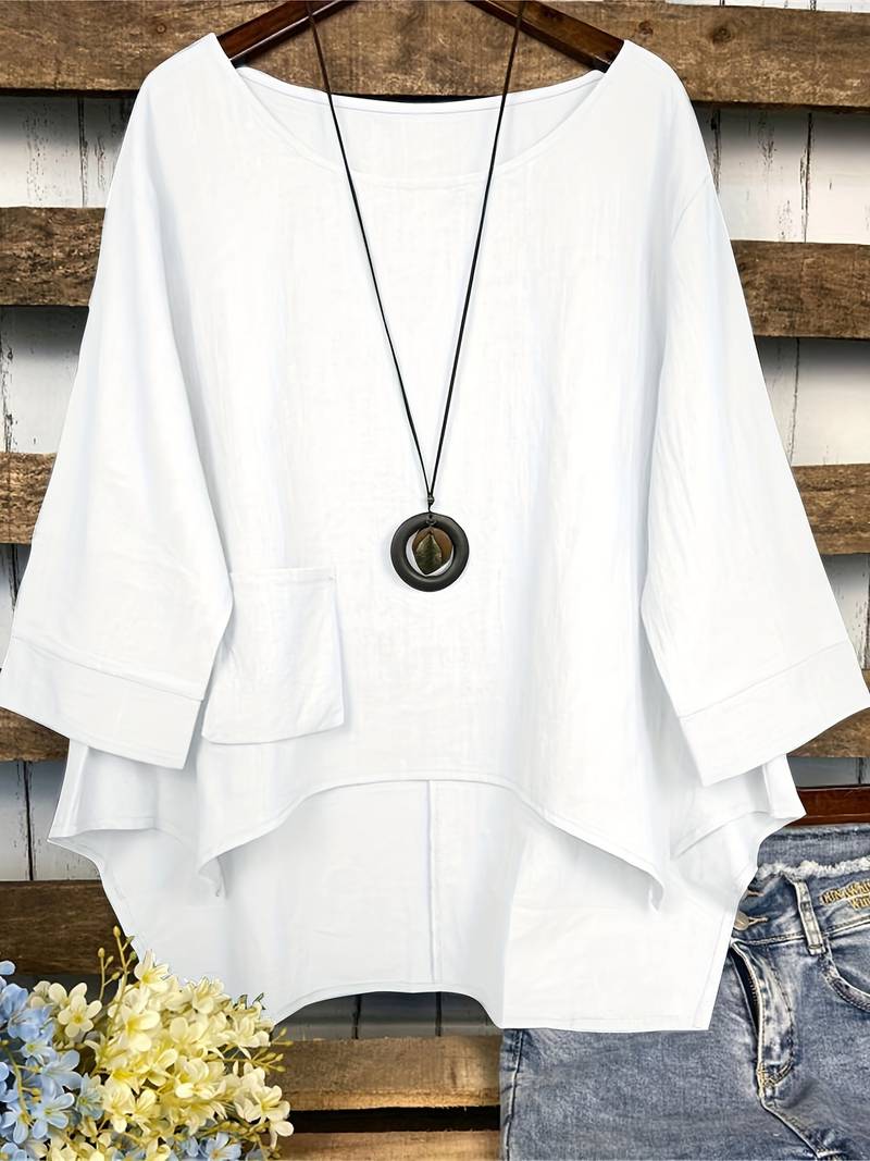 Everyday Puff-Sleeve Blouse