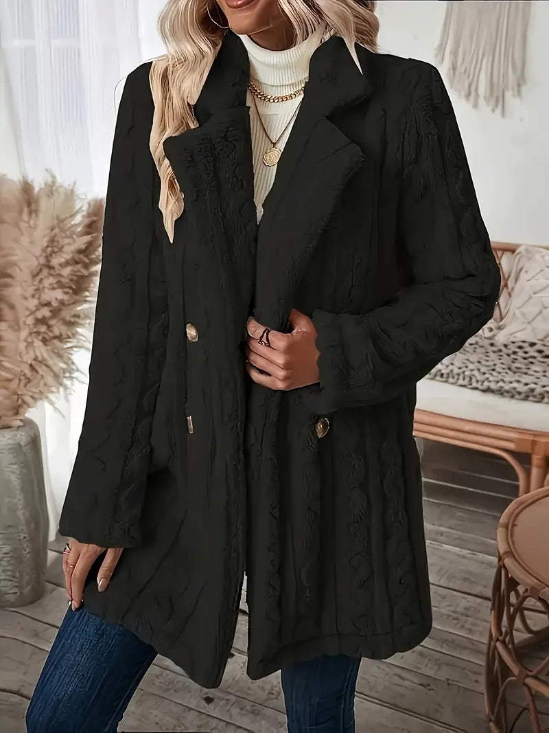 Layered Buttoned Coat