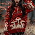 Textured Cropped Sweater