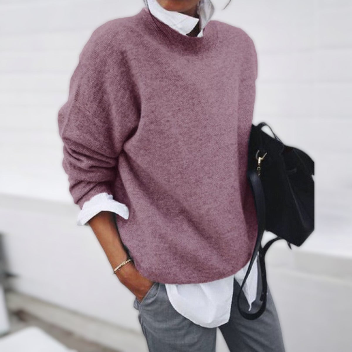 Relaxed Ribbed Sweater
