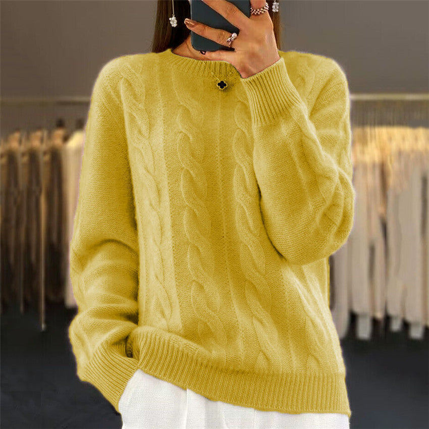 Textured Cropped Sweater