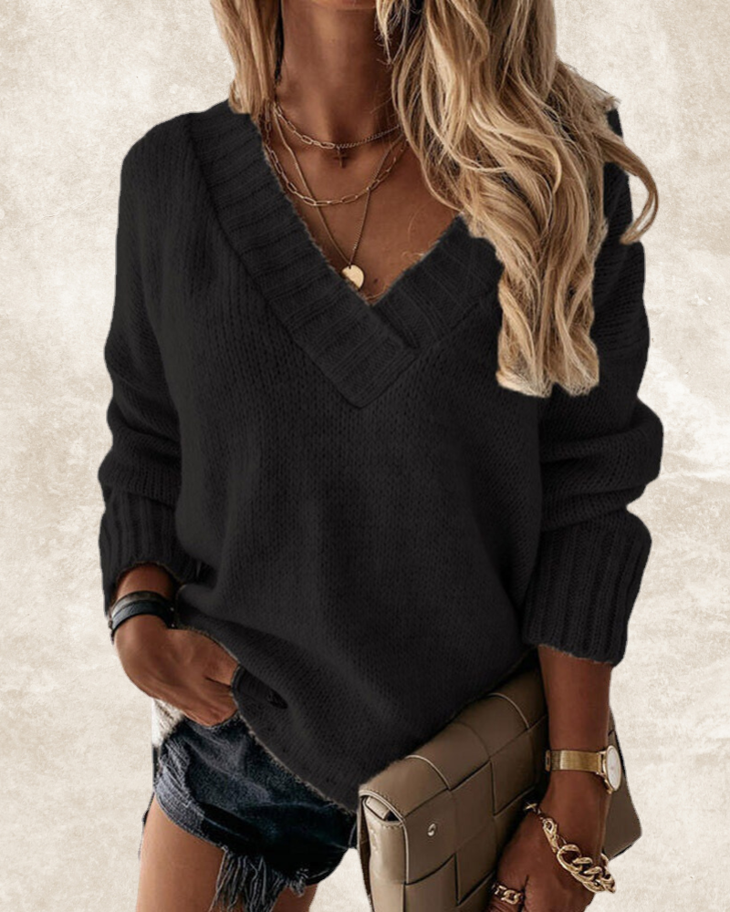 Casual Buttoned Sweater