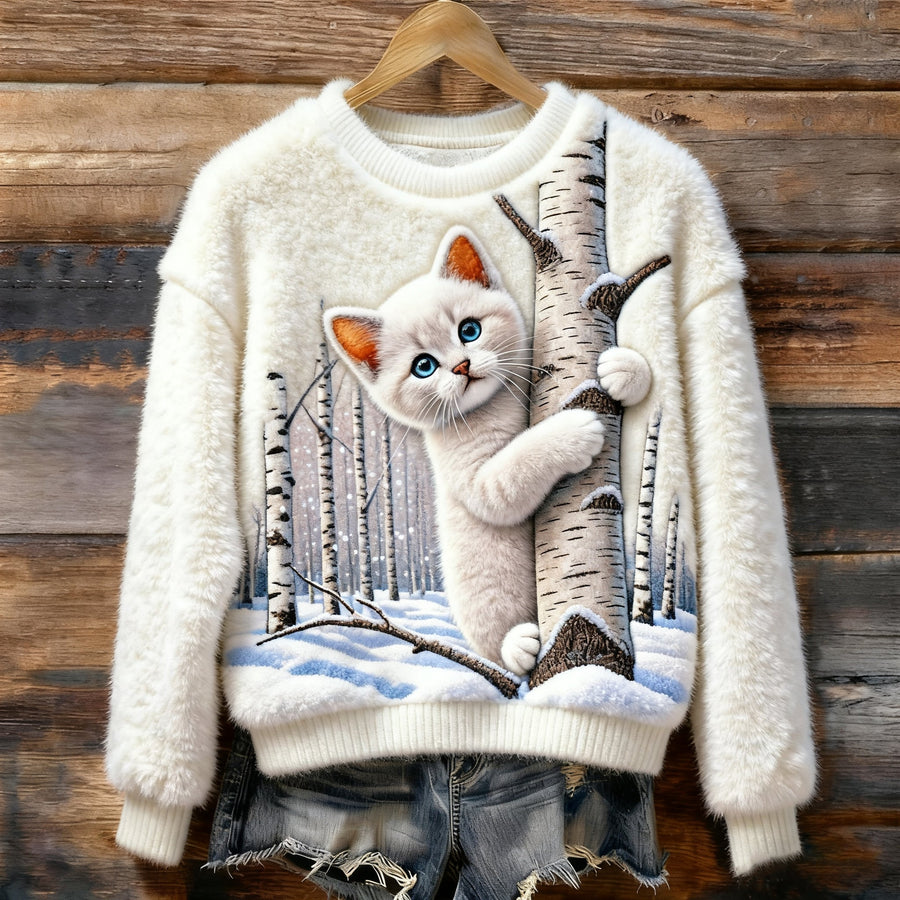 Textured Buttoned Sweater