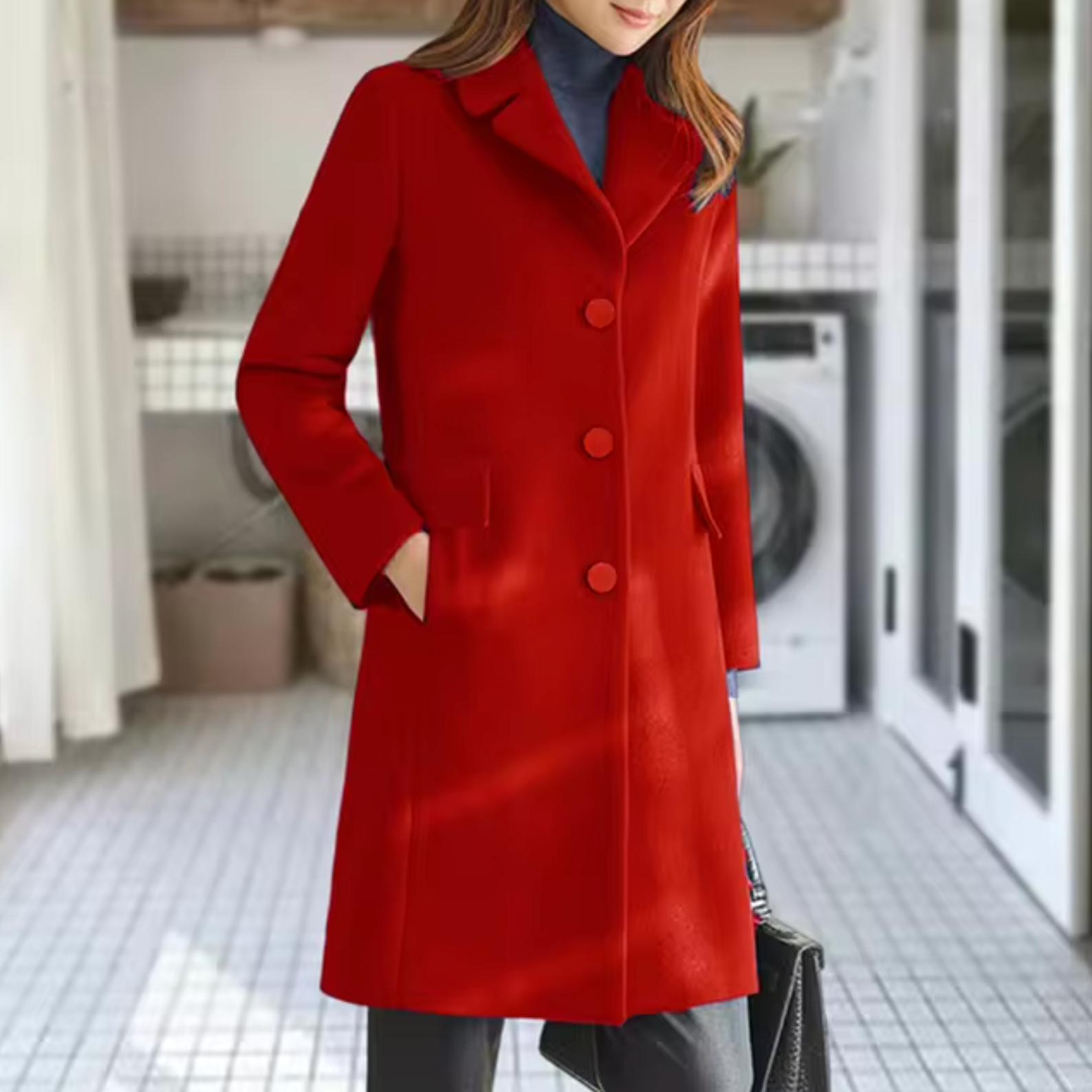 Elegant Buttoned Coat