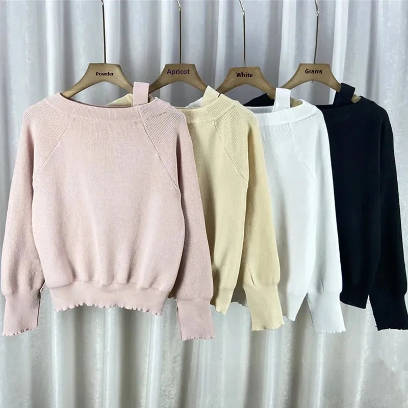 Textured Buttoned Sweater