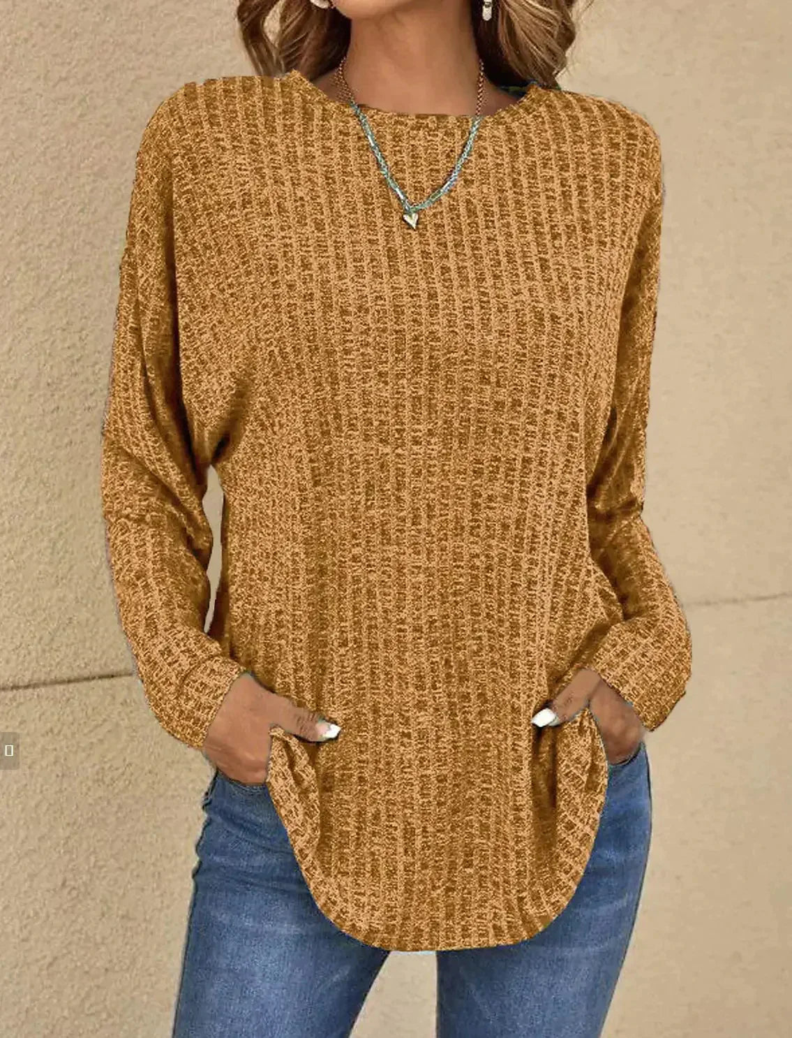 Textured Buttoned Sweater