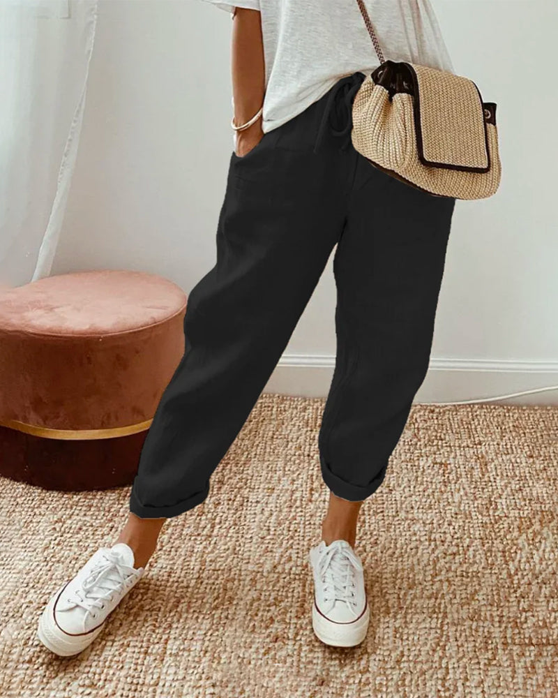 Travel Cropped Pants
