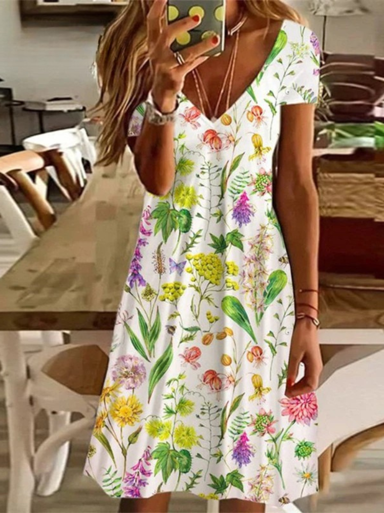 Brunch Short-Sleeve Dress