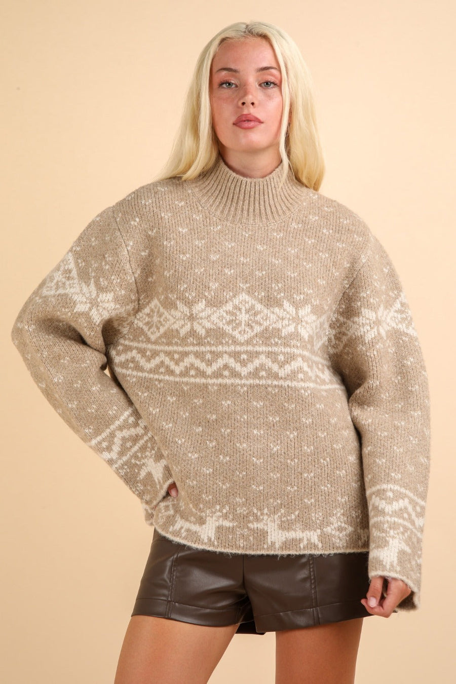 Textured Striped Sweater