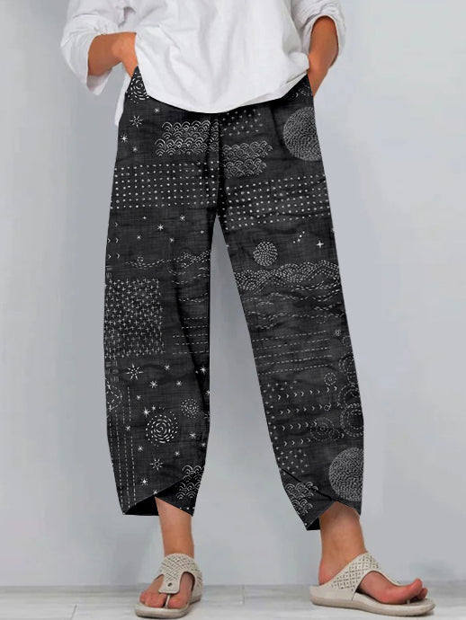 Stretch Ribbed Pants