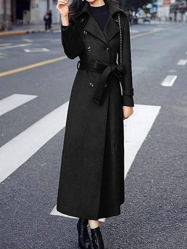 Warm Double-Breasted Coat
