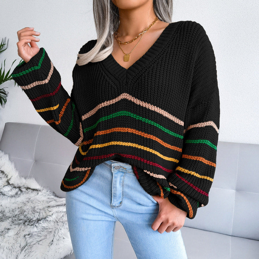 Textured Ribbed Sweater
