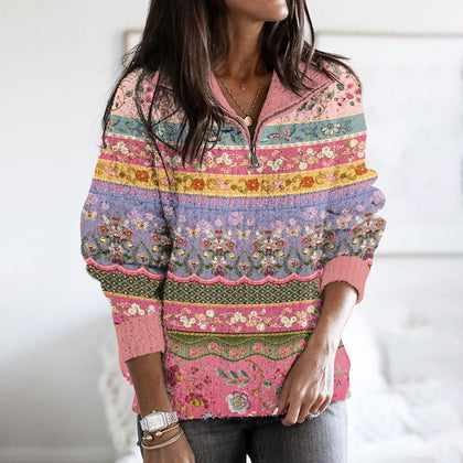 Textured Cropped Sweater