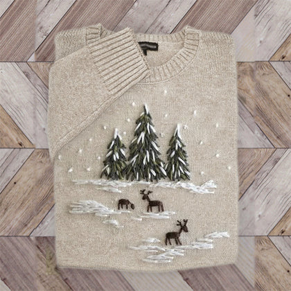 Textured Ribbed Sweater