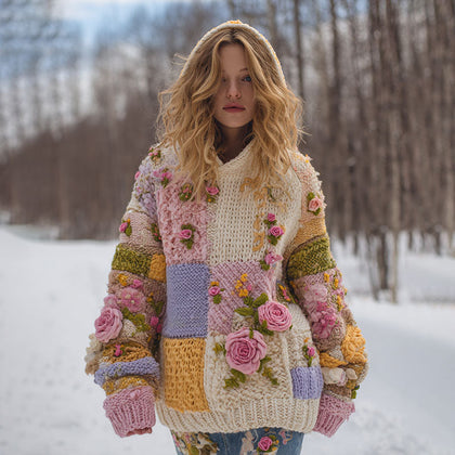 Textured Buttoned Sweater