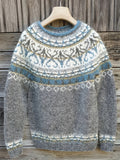 Textured Buttoned Sweater