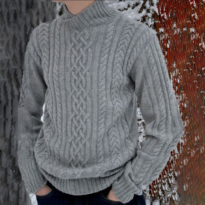 Textured Buttoned Sweater