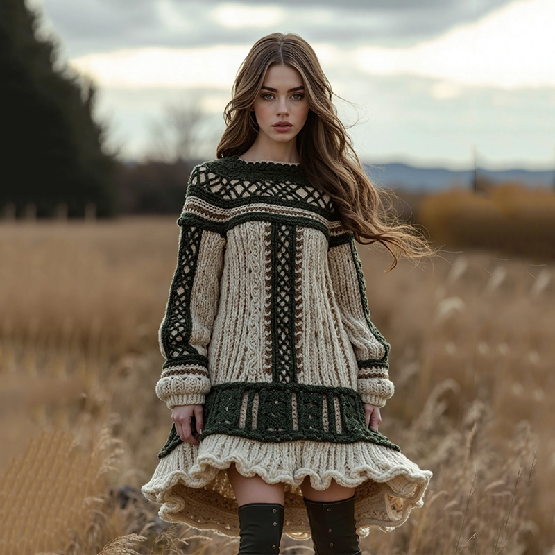 Textured Knit Sweater