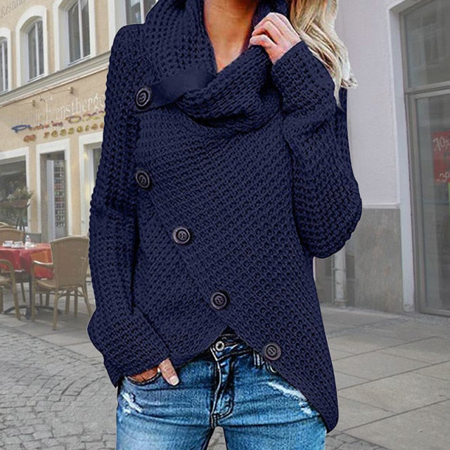 Cozy Buttoned Sweater