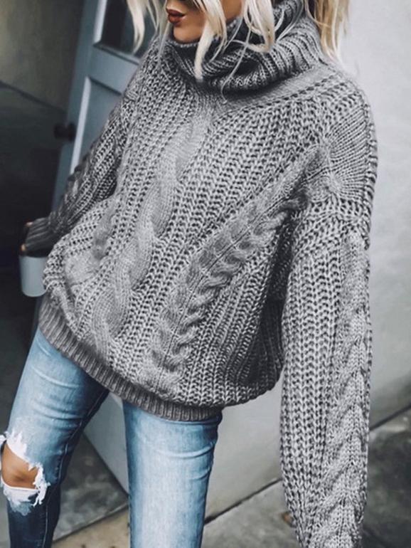 Casual Buttoned Sweater