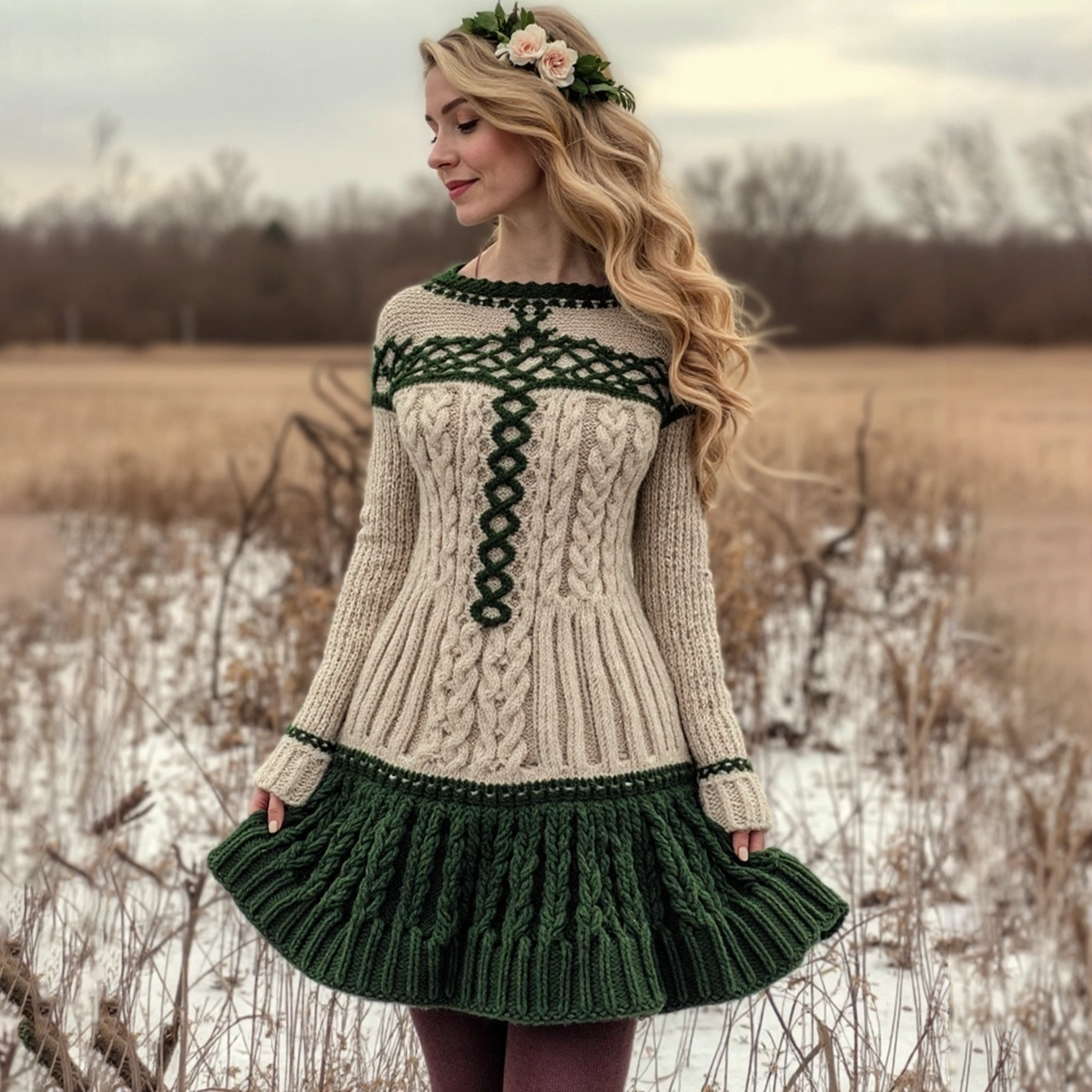 Casual Cropped Sweater