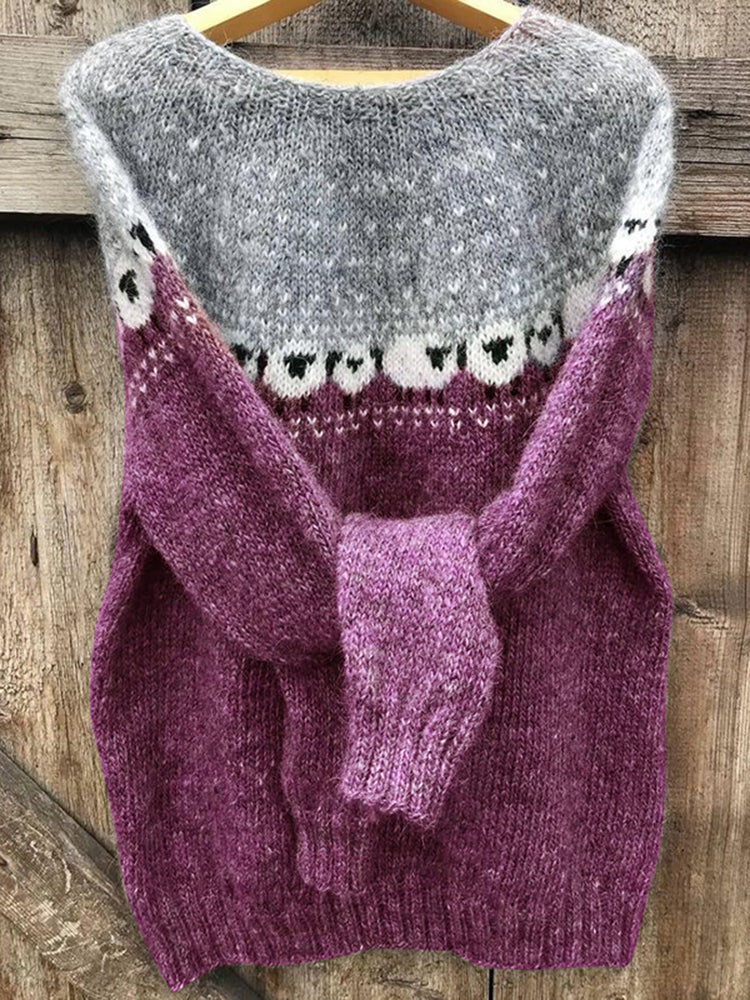 Textured Cropped Sweater