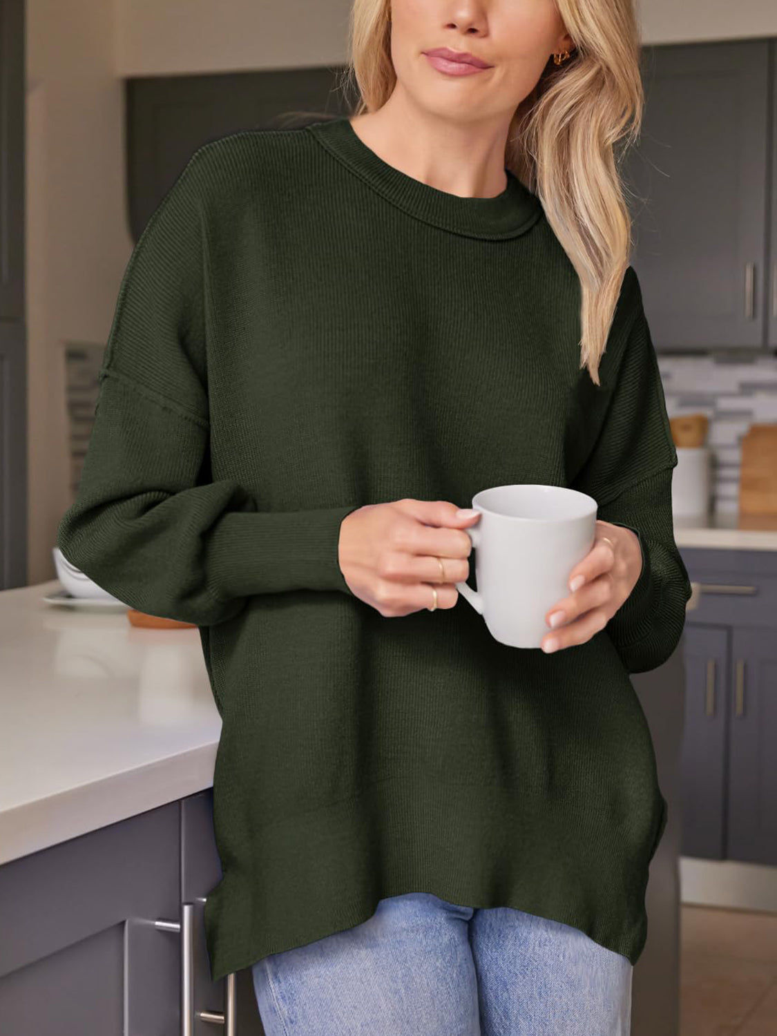 Relaxed V-Neck Sweater