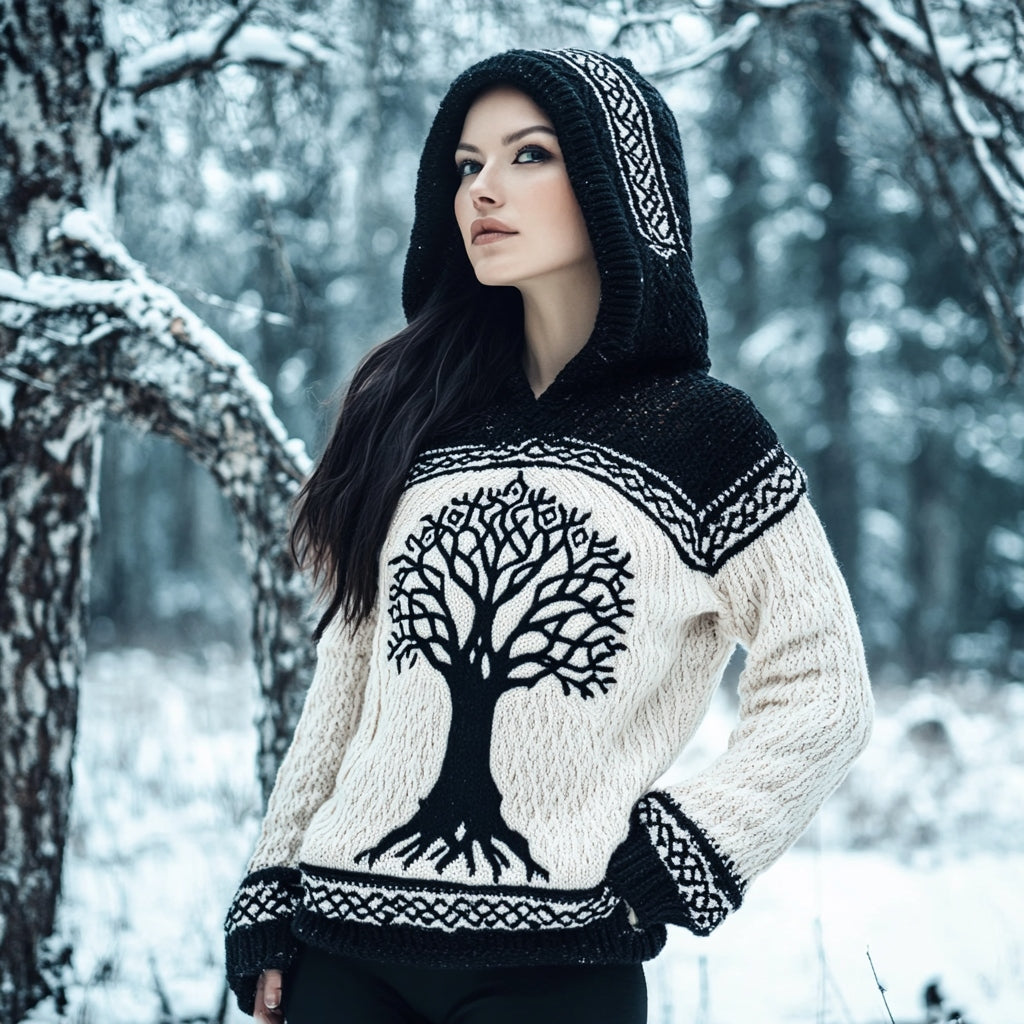 Textured Buttoned Sweater