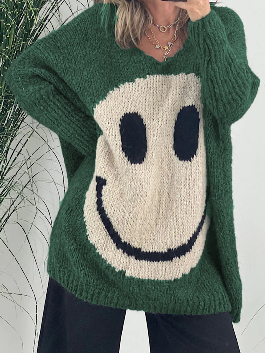 Relaxed Buttoned Sweater