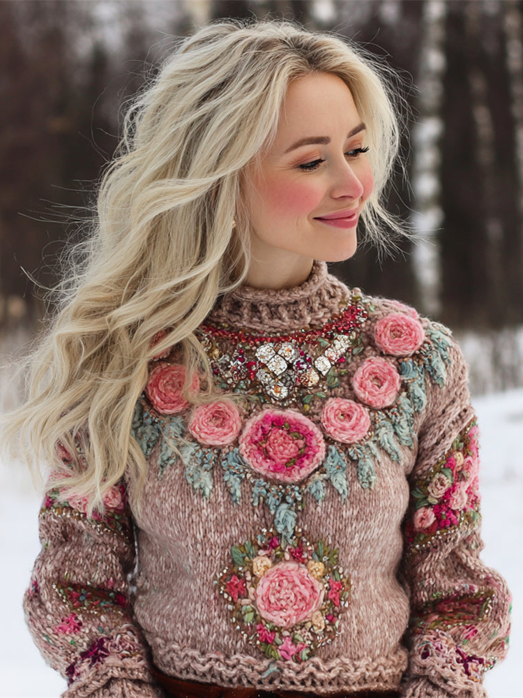 Textured Knit Sweater