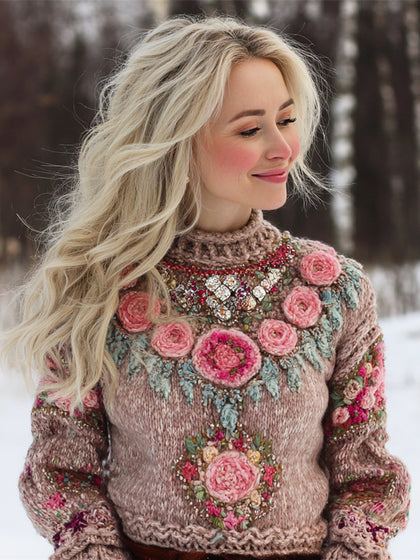 Textured Knit Sweater