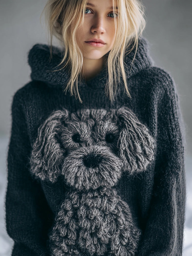 Textured Cropped Sweater