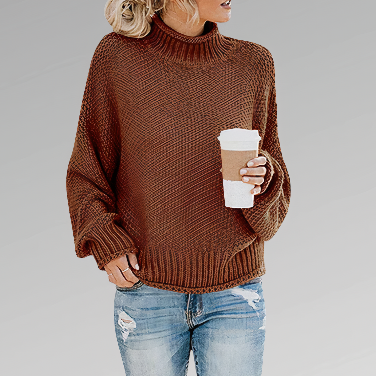 Textured V-Neck Sweater