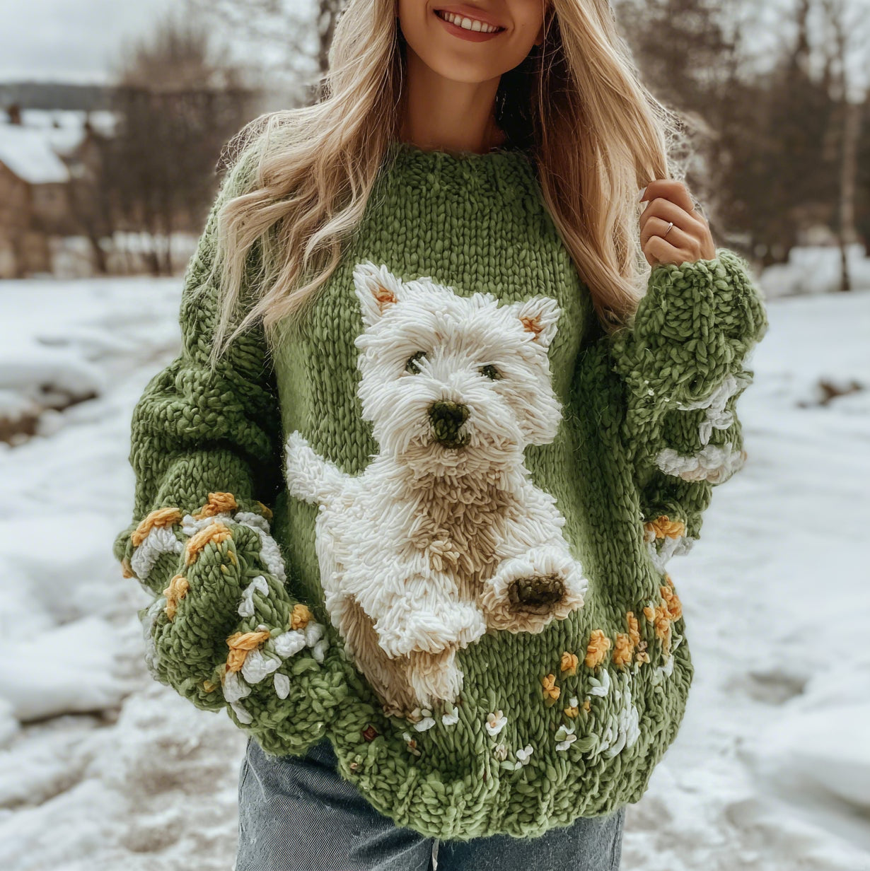 Warm Buttoned Sweater