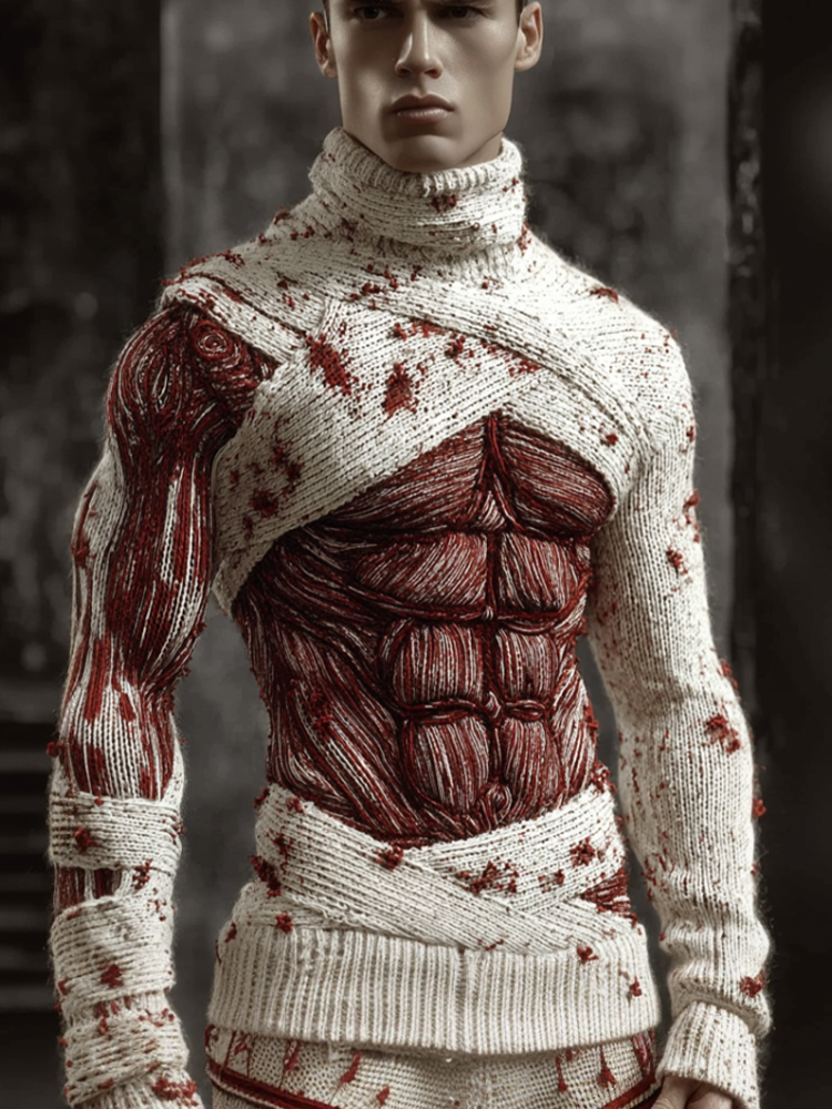 Textured Ribbed Sweater