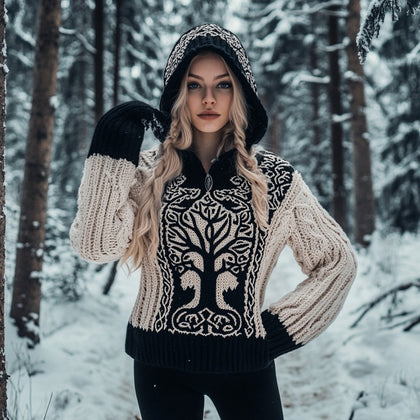 Textured Striped Sweater