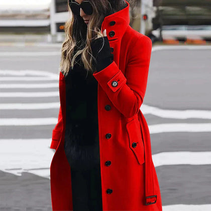 Everyday Buttoned Coat
