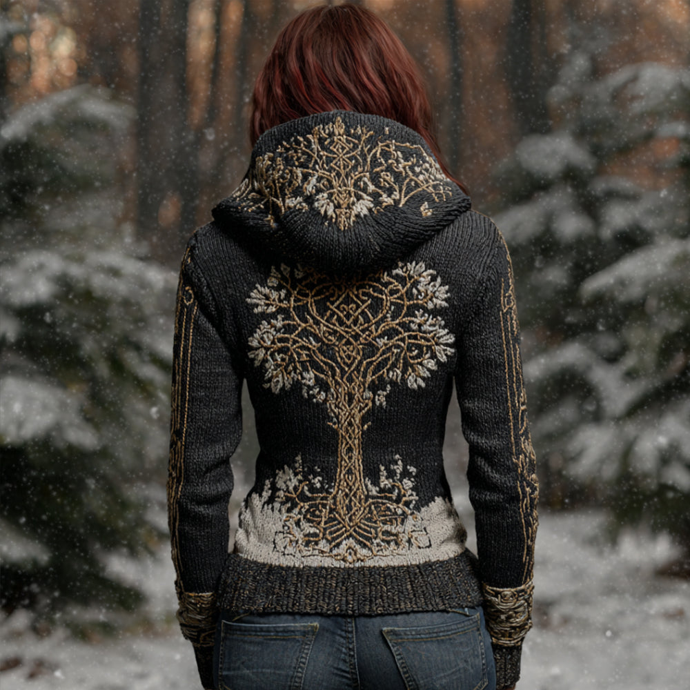 Textured Buttoned Sweater