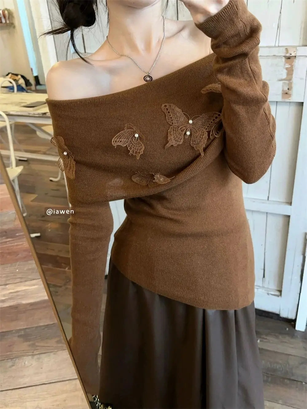 Textured Buttoned Sweater
