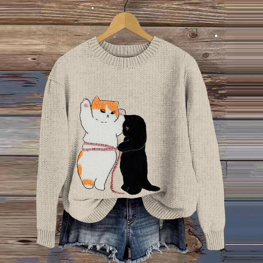 Textured Ribbed Sweater