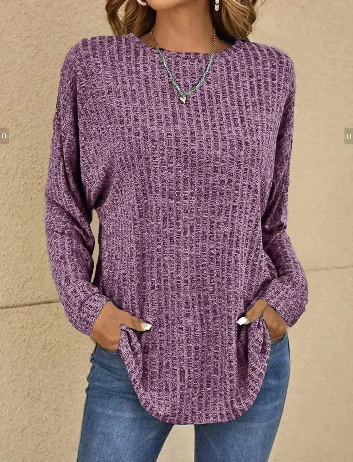 Textured Buttoned Sweater