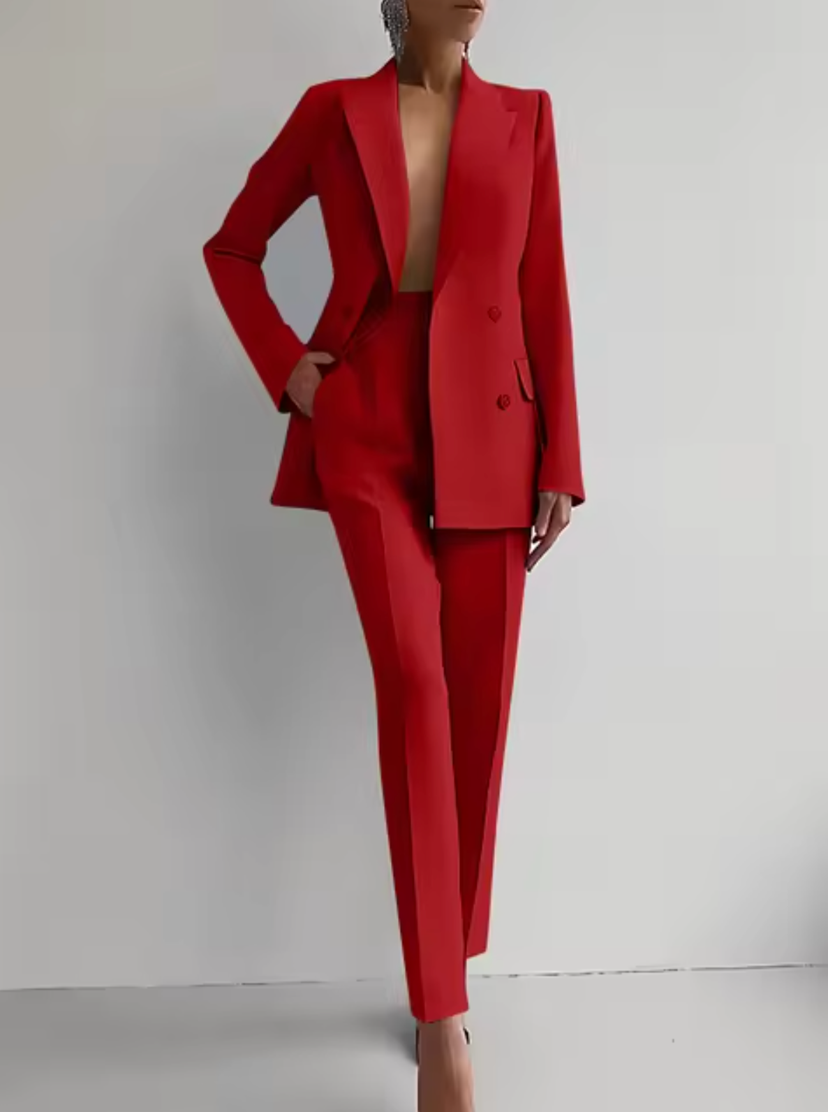 Airy Buttoned Set